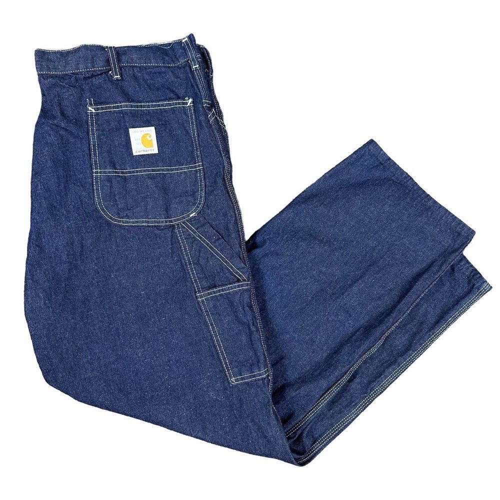 Vintage Carhartt 100 Years 80s Mens Carpenter Jeans 44x30 (46x32 Tg) -‎ NEW